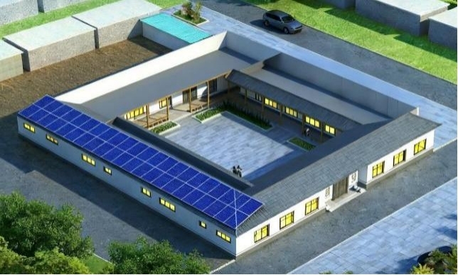 我所实施的太阳能（PVT）耦合浅层地热零碳供暖示范项目开工建设